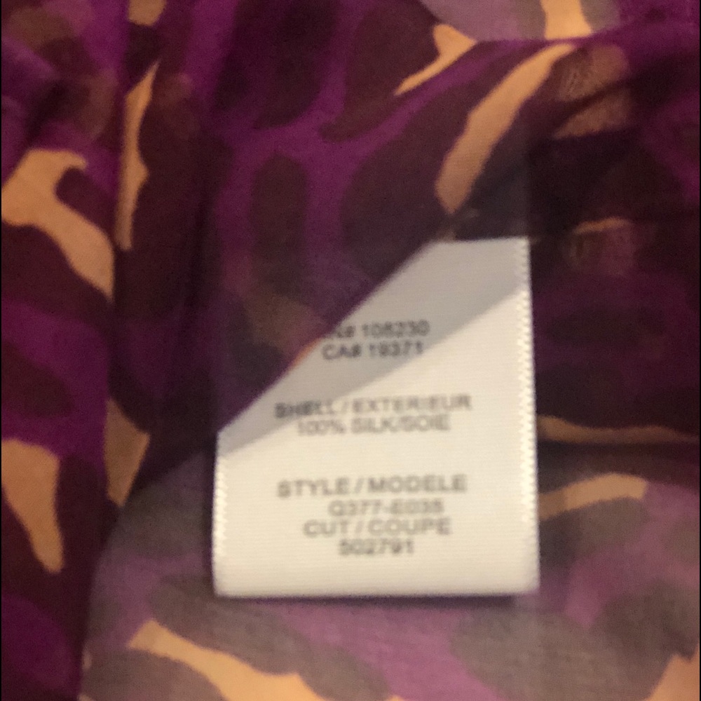 Equipment Silk Button Down Top Small - image 4